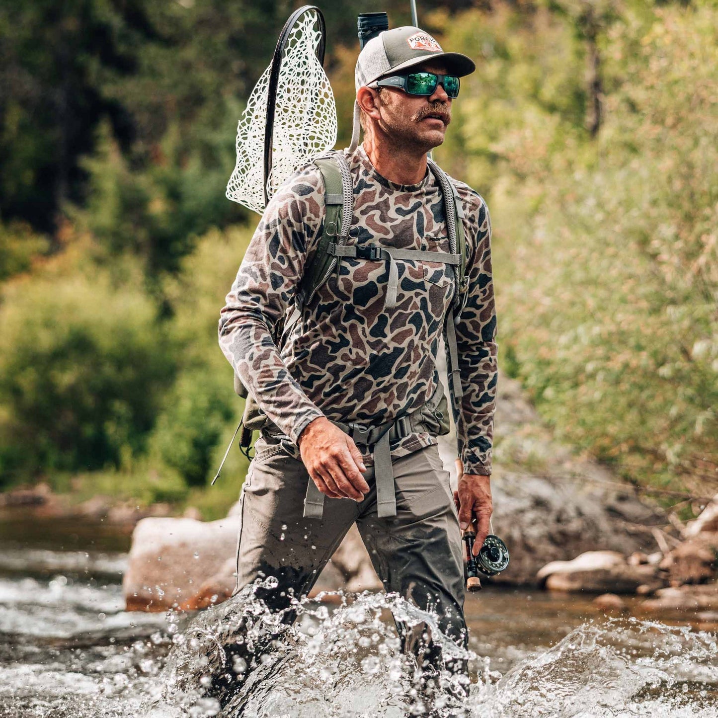 Poncho Outdoors | The Shell Bag Hoodie | Camo