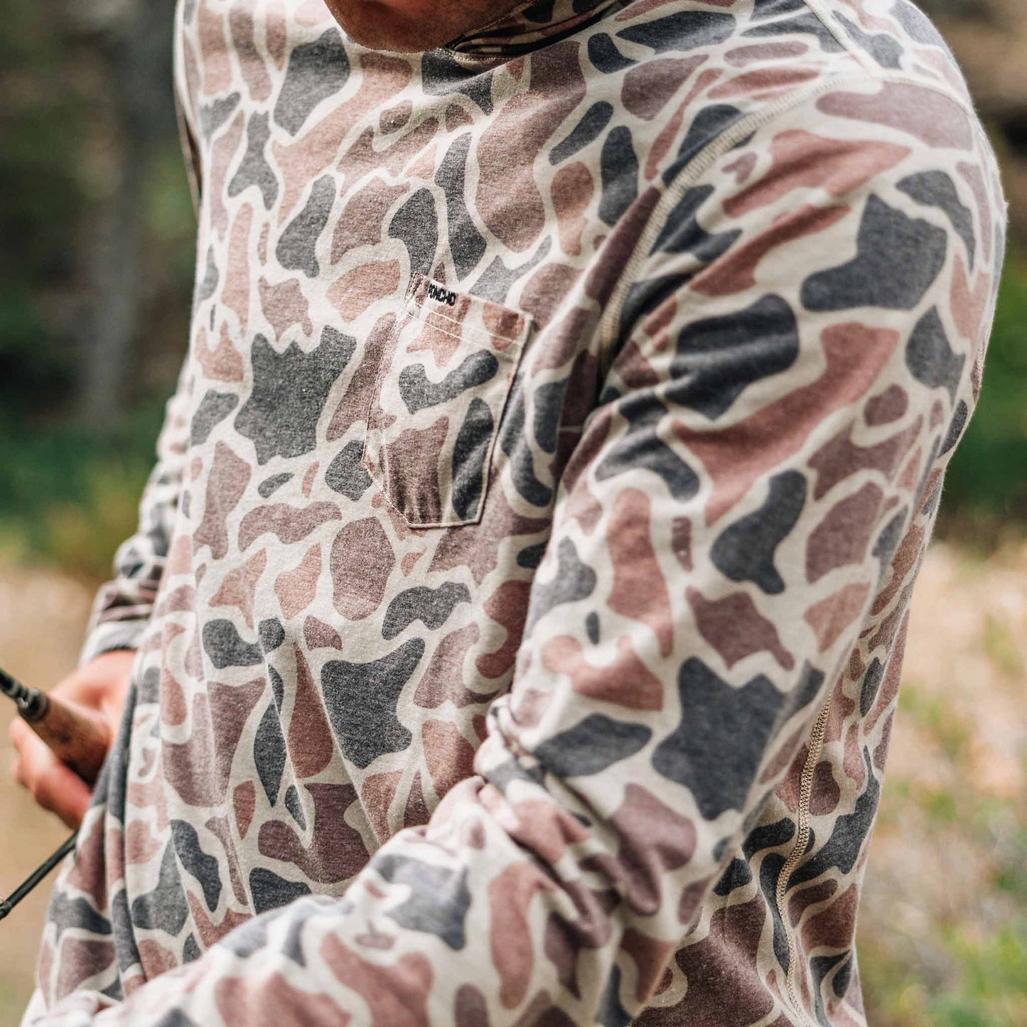 Poncho Outdoors | The Shell Bag Hoodie | Camo