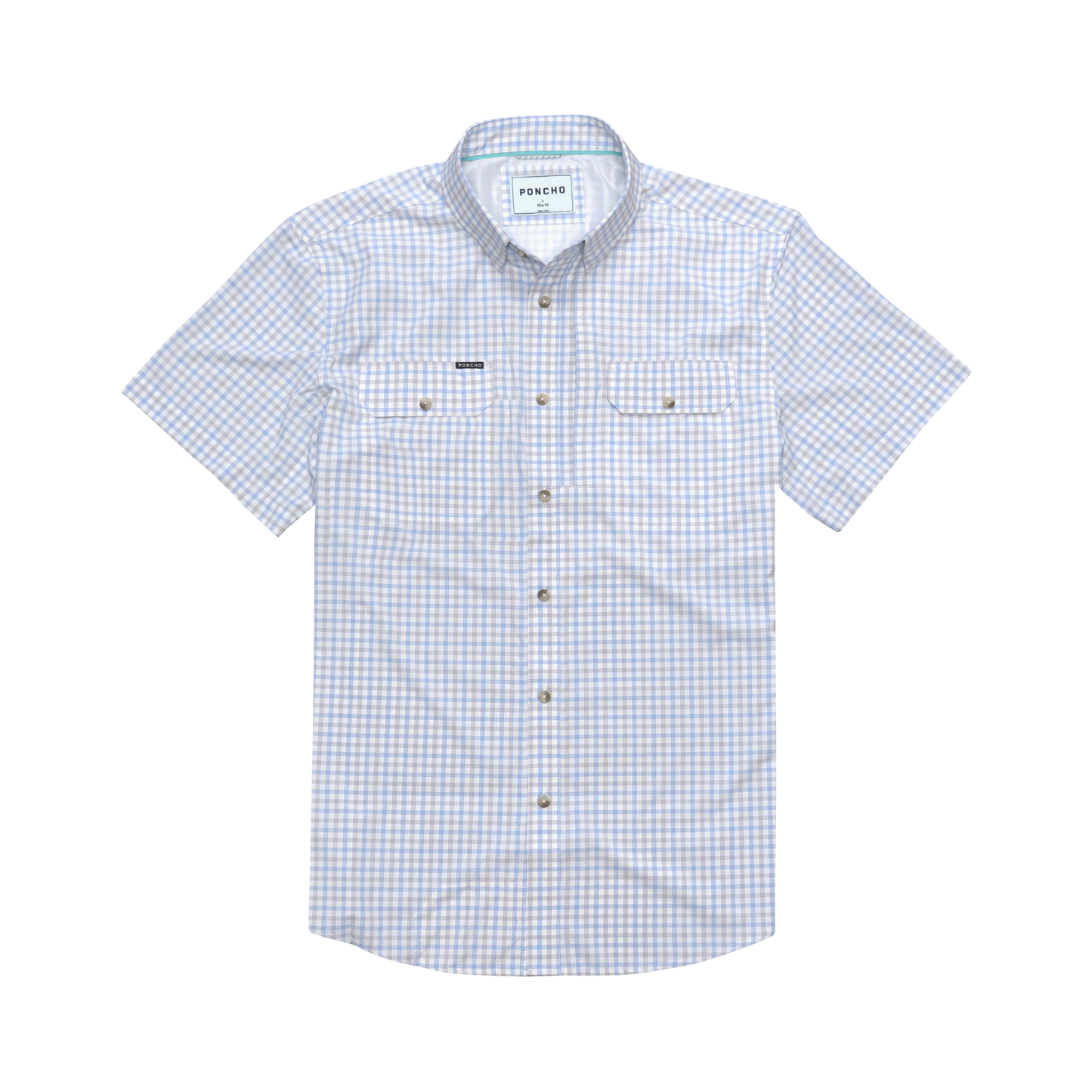 Poncho Outdoors | The Channel Cat | Blue & Grey Plaid