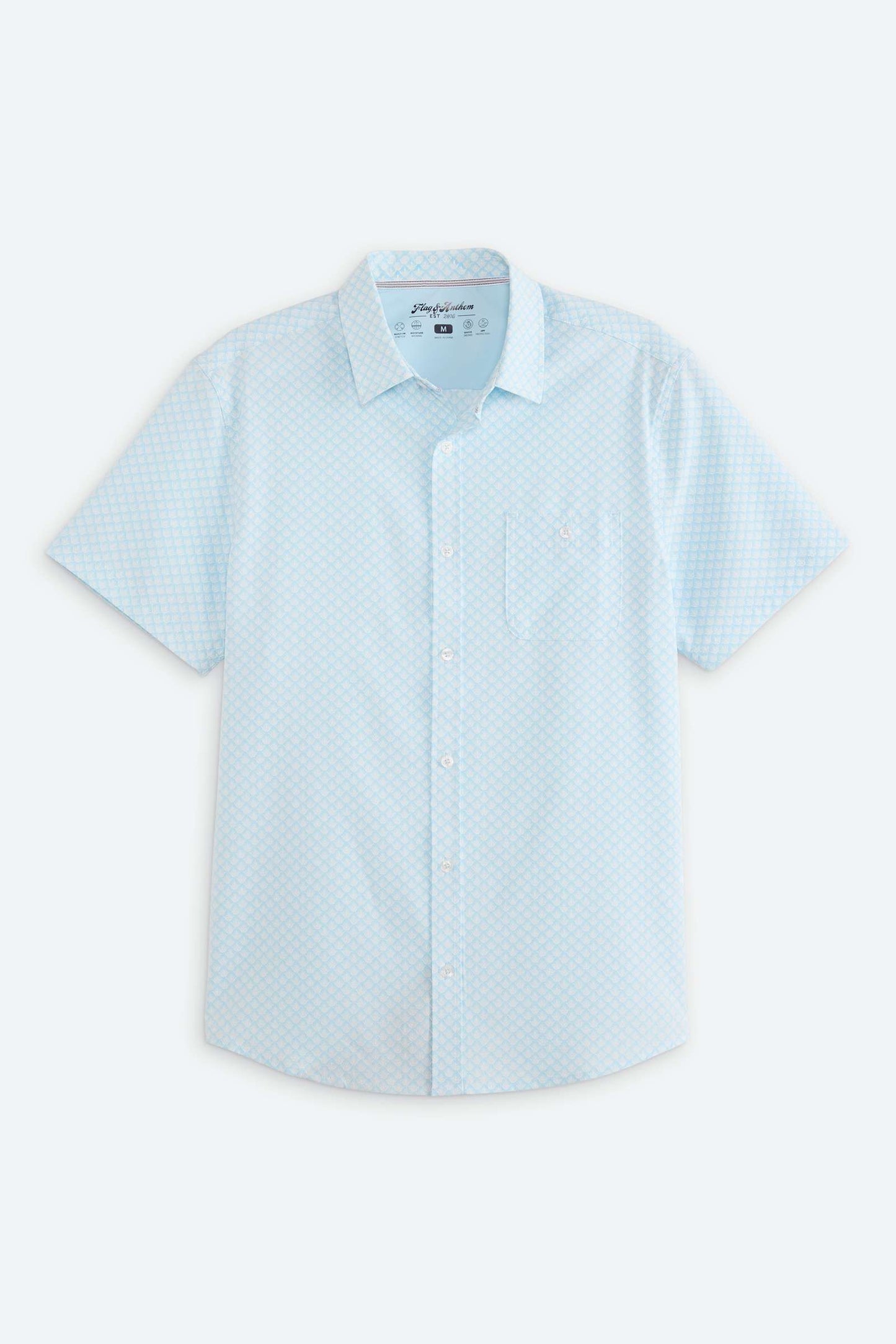Flag and Anthem | Fridley Seersucker Agave | Light Blue