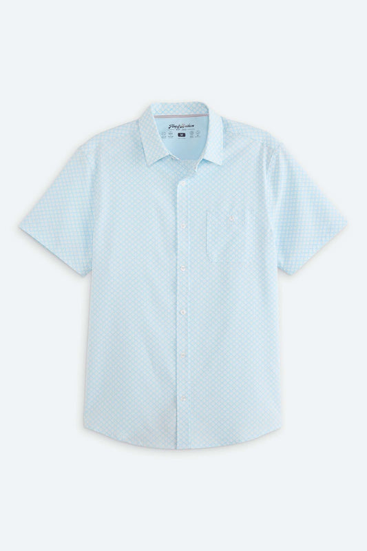 Flag and Anthem | Fridley Seersucker Agave | Light Blue