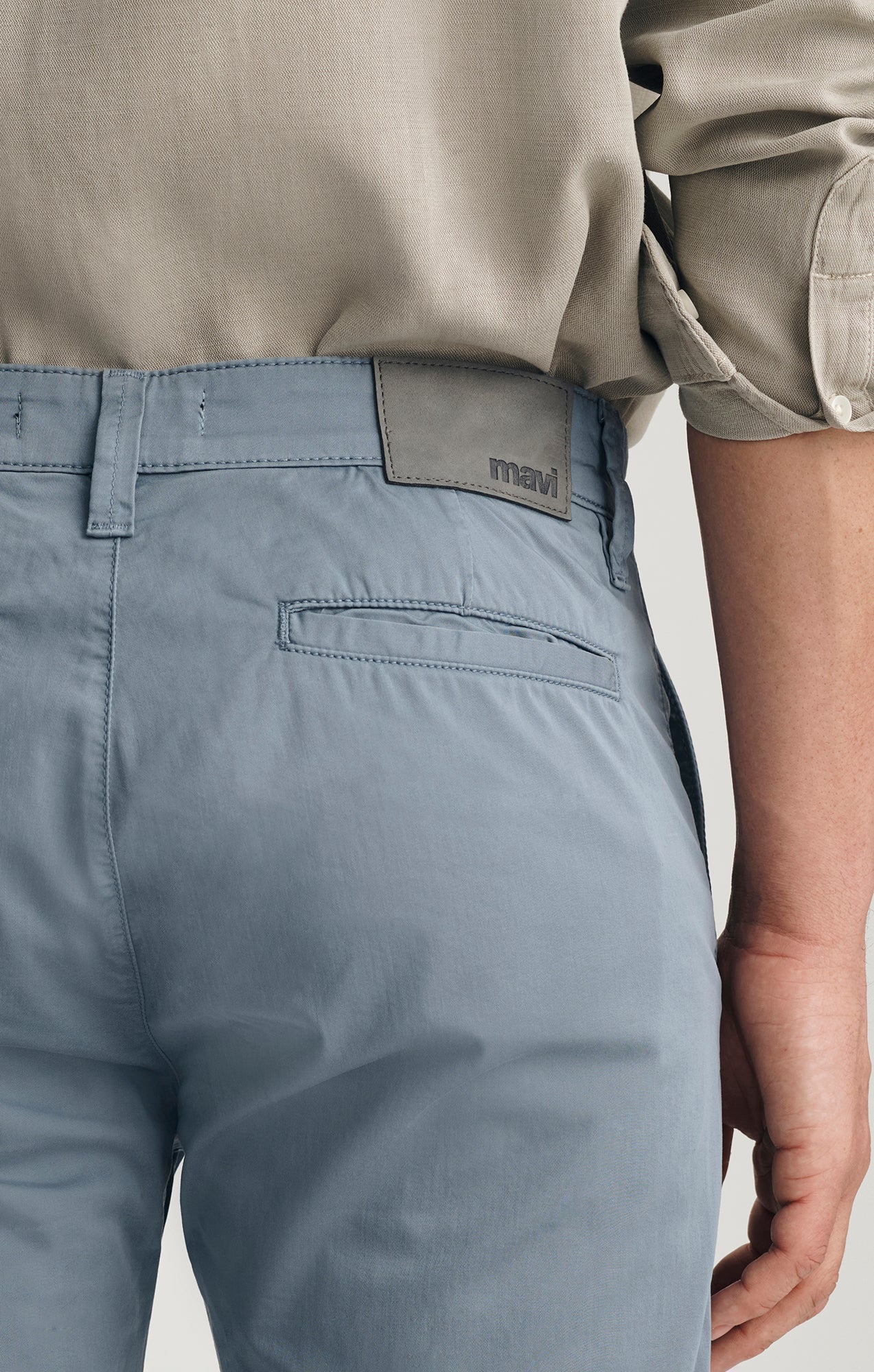 Mavi | Milton Slim Straight Chino | Steel City Smart