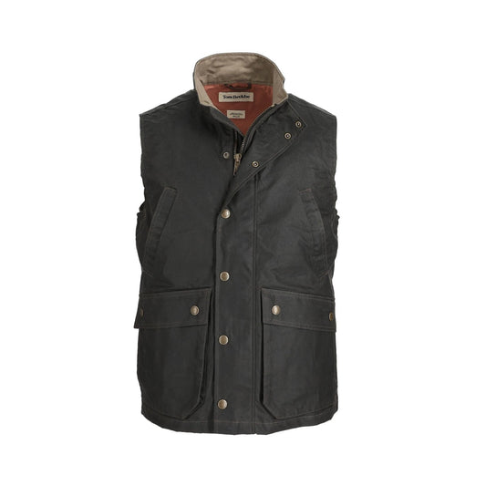 Tom Beckbe Kinsman Waxed Canvas Vest - Hardwood