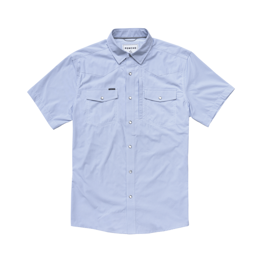 Poncho Outdoors | The Padre | Blue Microcheck