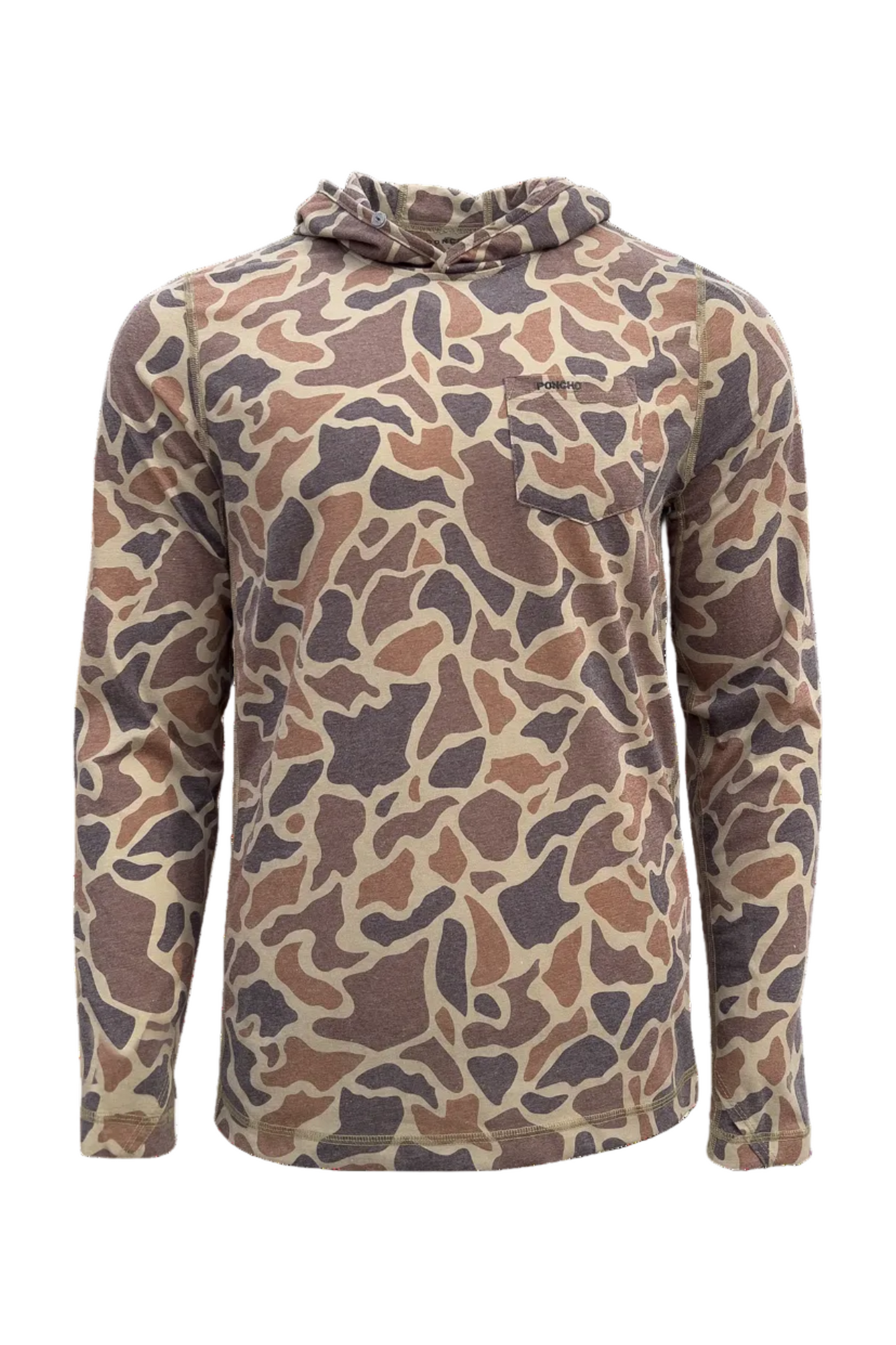 Poncho Outdoors | The Shell Bag Hoodie | Camo