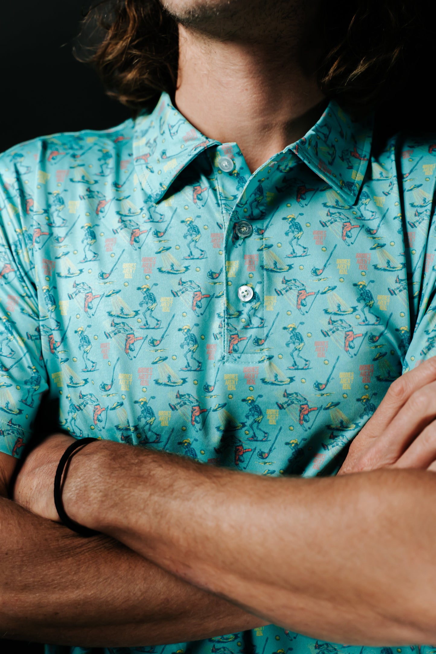 Shankit Golf | Birdies Aren't Real Polo | Teal