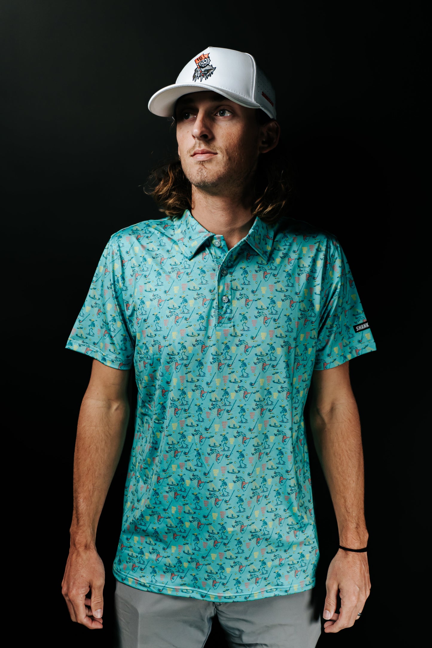Shankit Golf | Birdies Aren't Real Polo | Teal
