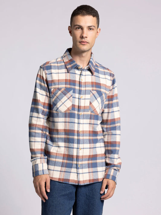 Thread & Supply Redwoods Flannel - Vintage Indigo Plaid