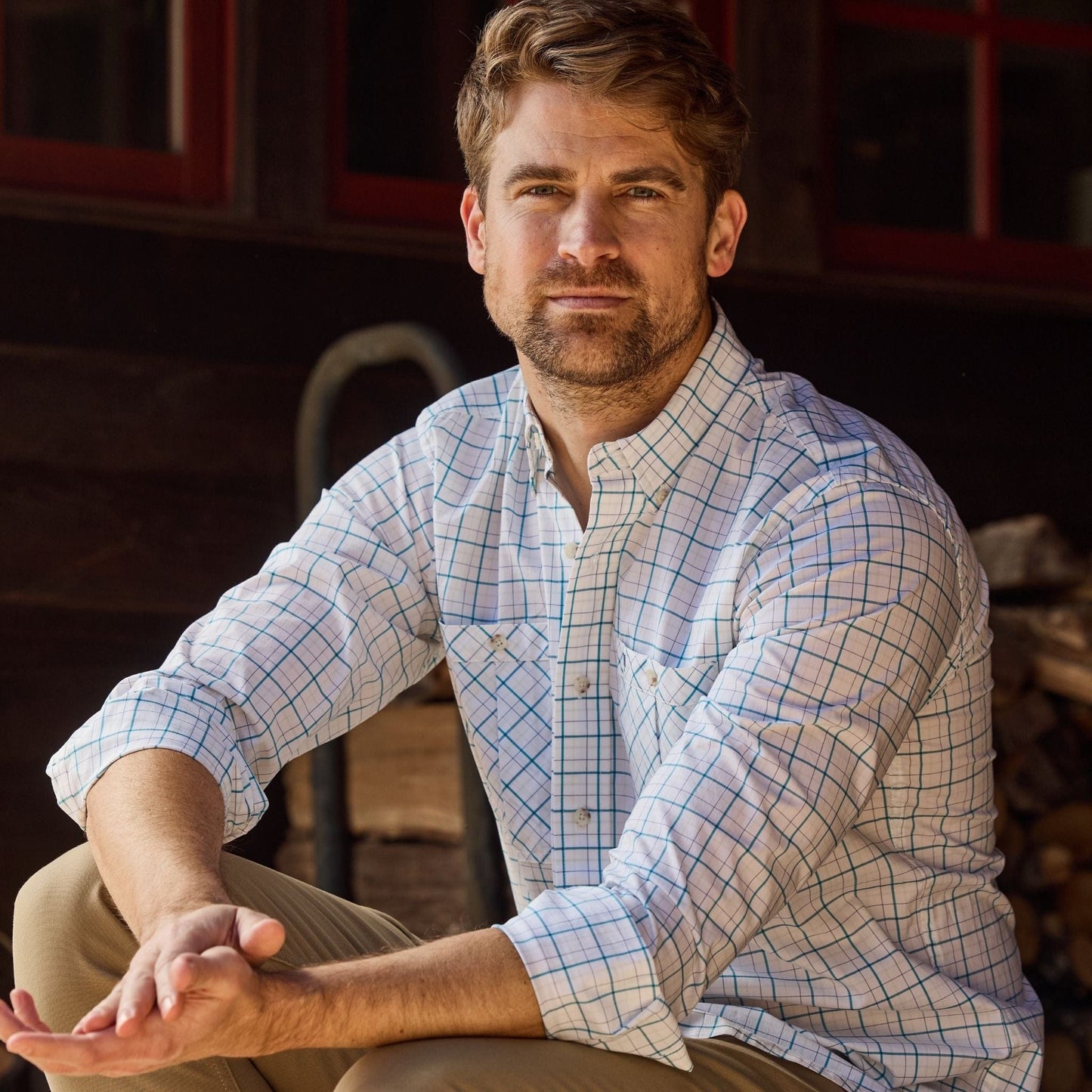 Tom Beckbe Tidewater Shirt - Pacific Blue Plaid