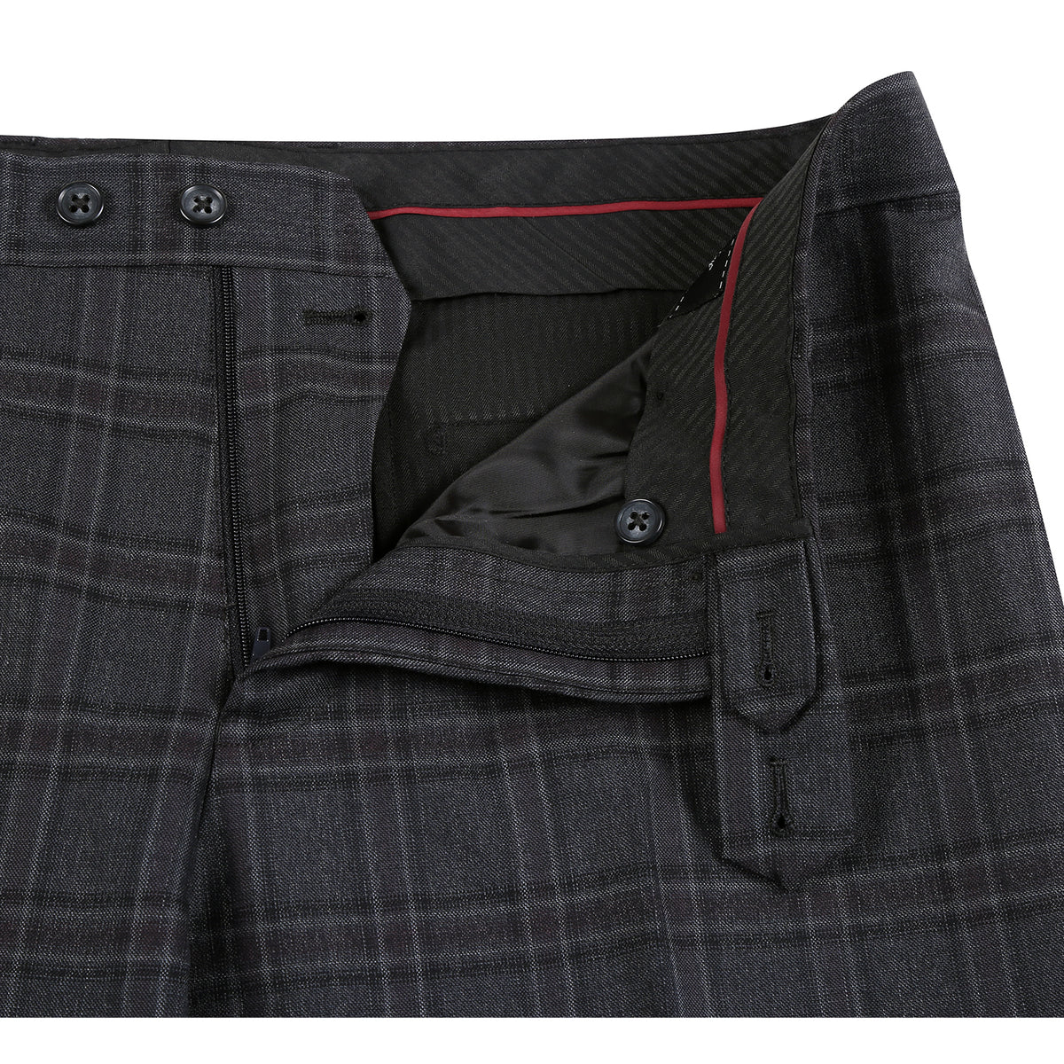 English Laundry | Slim Suit | Charcoal & Burgundy