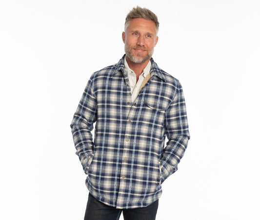 Criquet Sherpa Shacket - Yeats Plaid