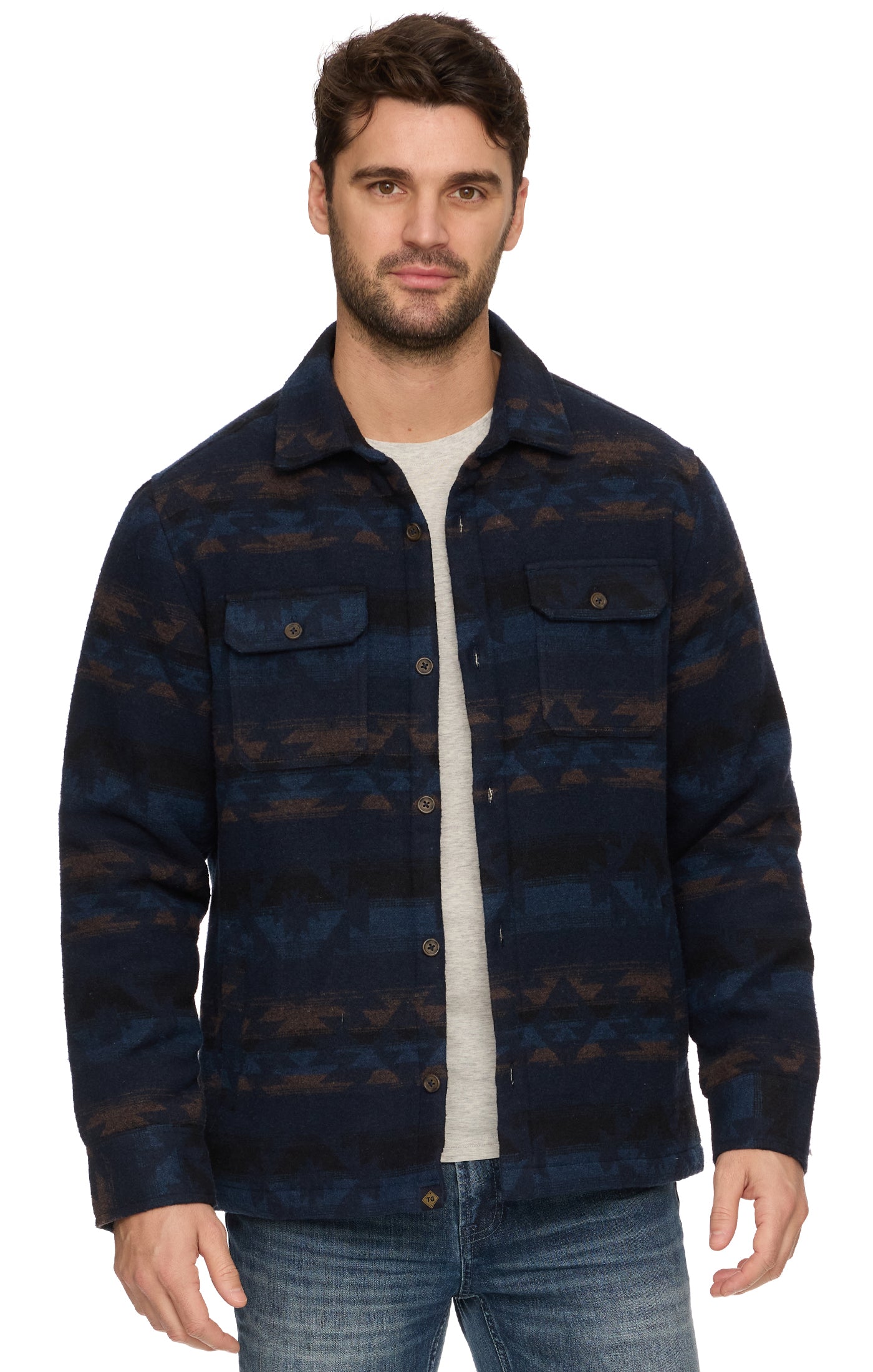 Flag and Anthem Grifton Southwest Sherpa Lined Shirt Jacket