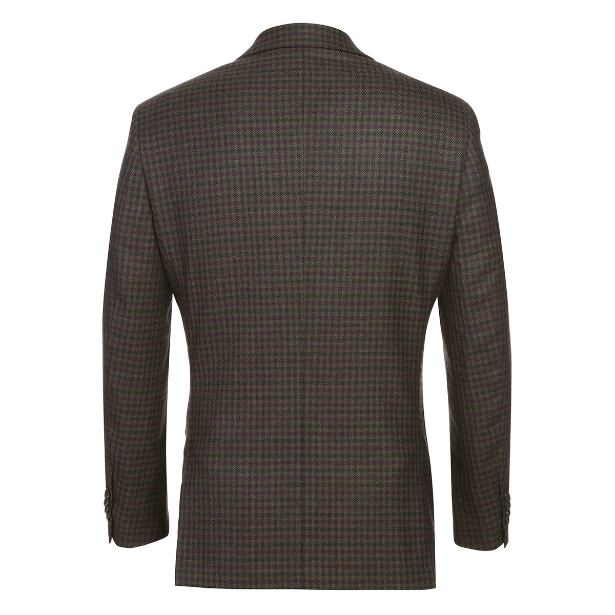 Alessandro Vitello | Slim Fit Sport Coat with Peak Lapel | Purple / Brown