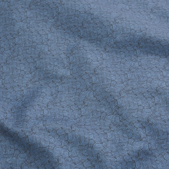 GenTeal | Crosscut Printed Performance Polo | Blue Mirage