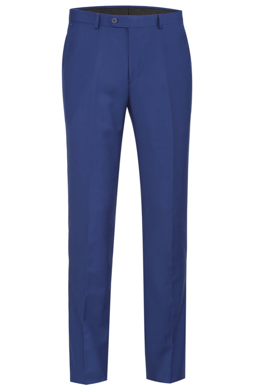 Men's Slim Fit Flat Front Dress Pant - Royal Blue