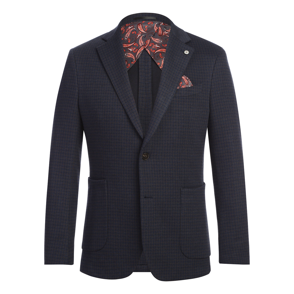 Pellagio | Slim Fit Sport Coat | Brown/Navy