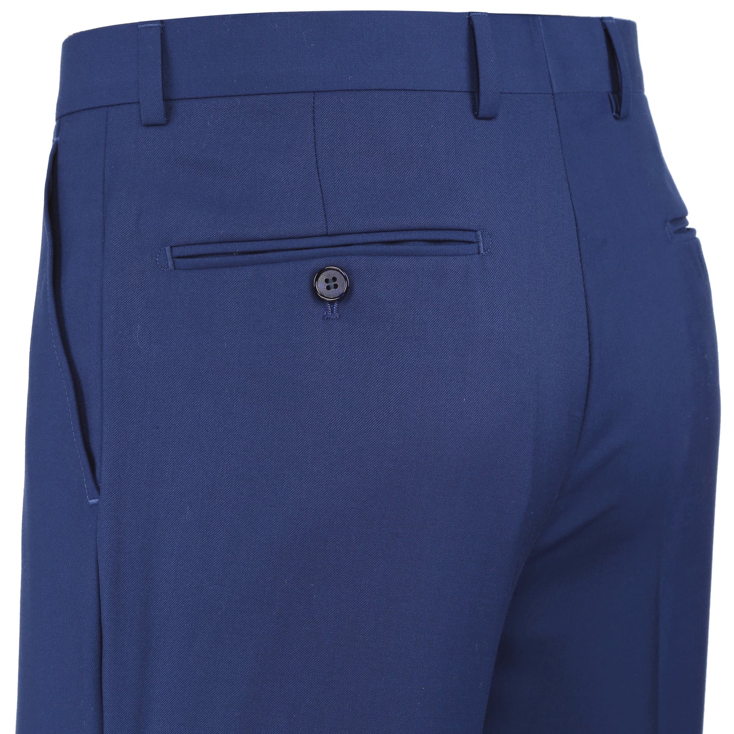 Men's Slim Fit Flat Front Dress Pant - Royal Blue