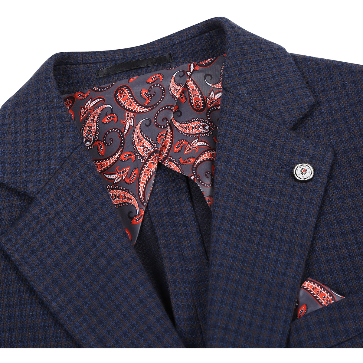 Pellagio | Slim Fit Sport Coat | Brown/Navy