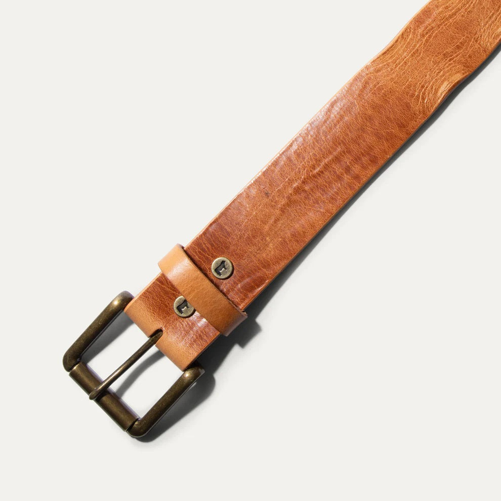 Vintage Washed Belt - Tan