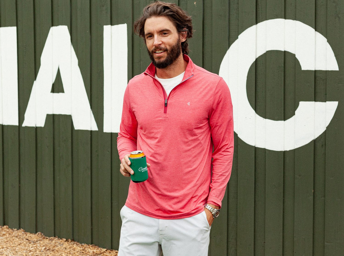 Criquet Feather Performance Pullover- Heather Red