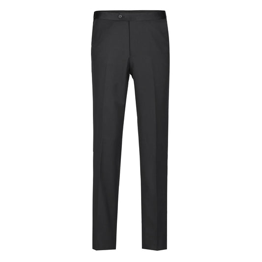 Men's Slim Fit Flat Front Tuxedo Pant - Black