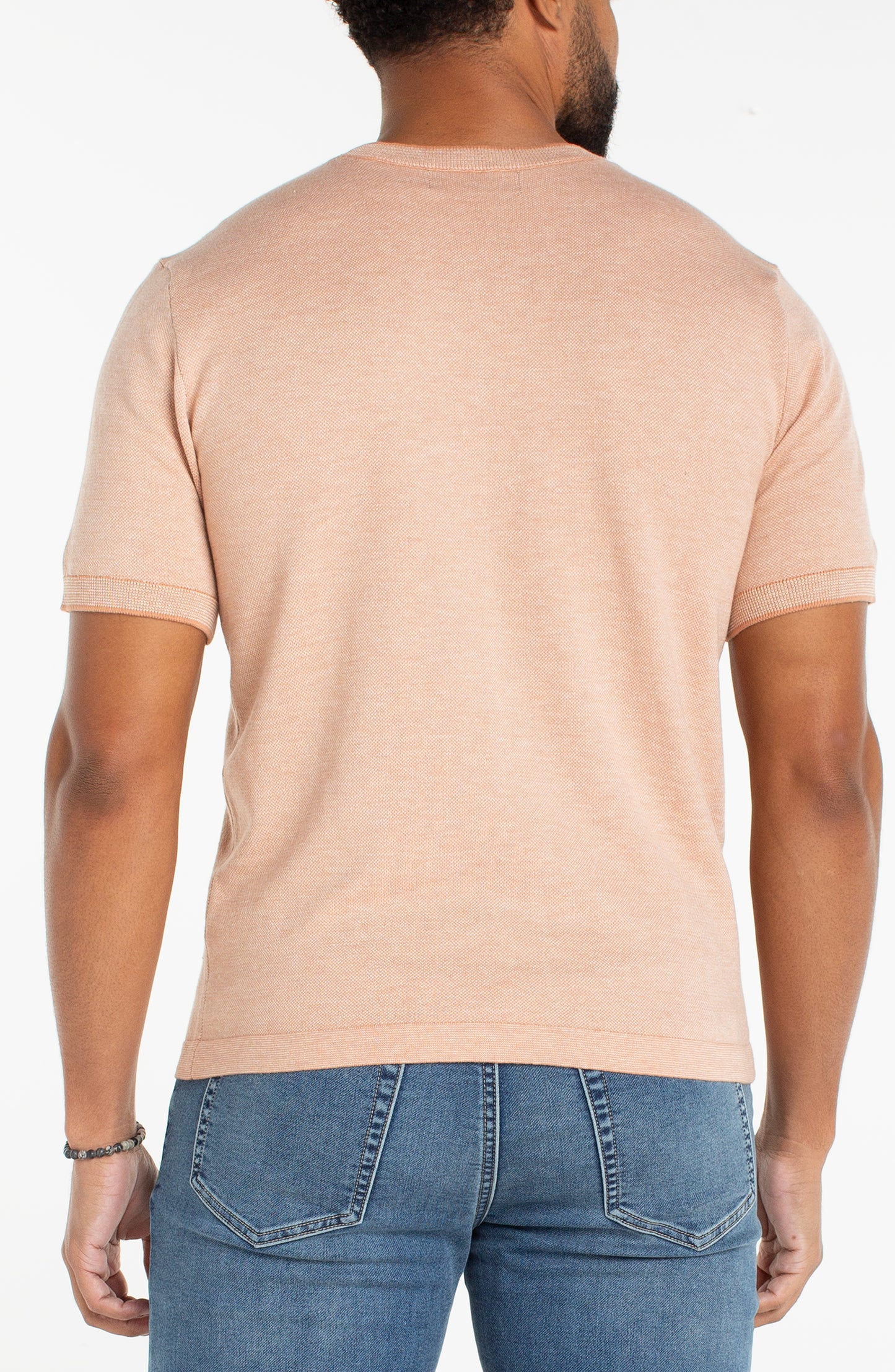 Liverpool Los Angeles Short Sleeve Crew Neck Sweater Tee - Clay