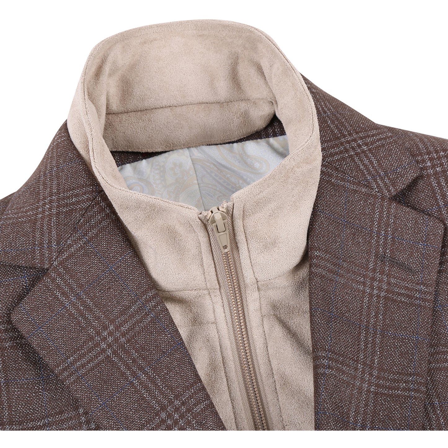 Renoir Slim Fit Sport Coat with Removable Bib - Brown