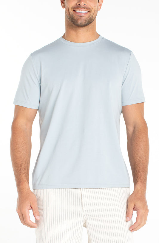 Liverpool Los Angeles Short Sleeve Crew Neck Tee - Dusty Blue