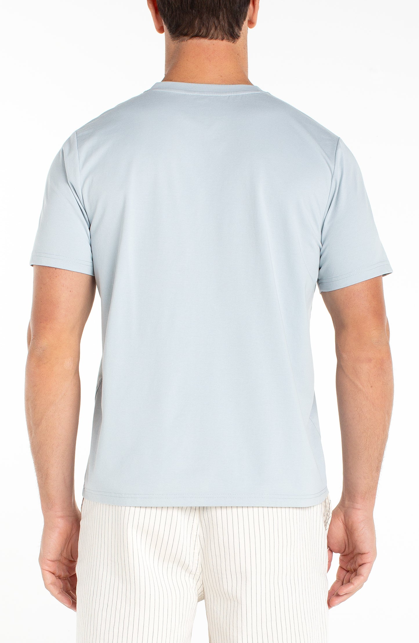 Liverpool Los Angeles Short Sleeve Crew Neck Tee - Dusty Blue