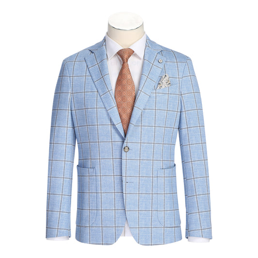 Pellagio Slim Fit Sport Coat - Light Blue