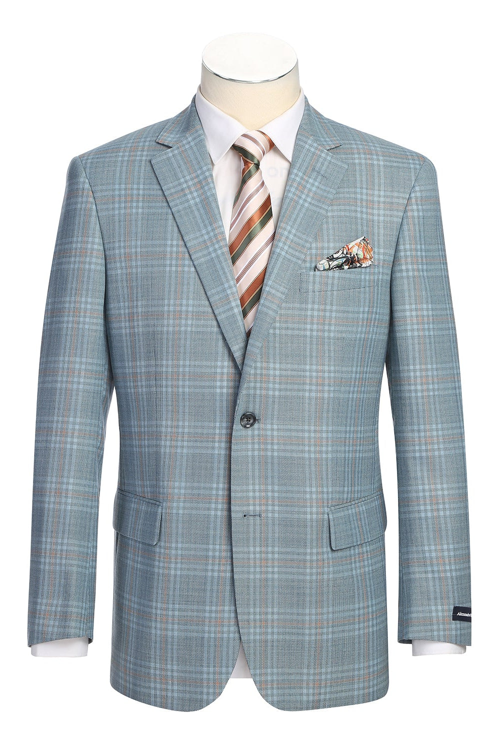 Alessandro Vitello Classic Fit Sport Coat - Blue Acid