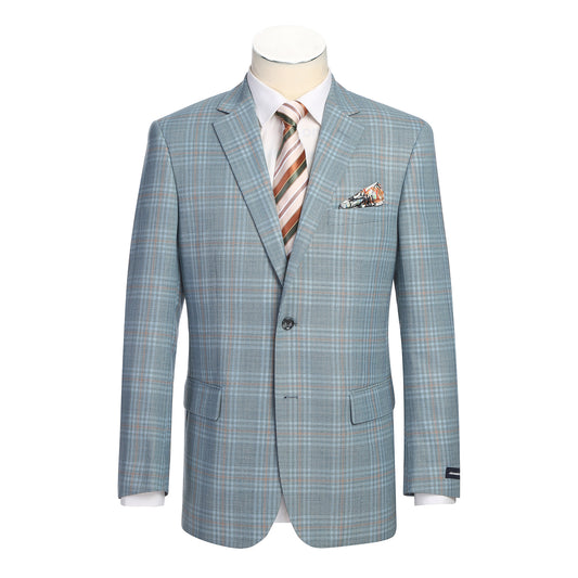 Alessandro Vitello Classic Fit Sport Coat - Blue Acid