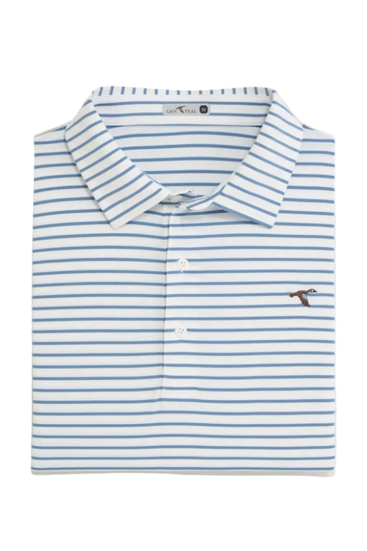 GenTeal Grandview Performance Polo - Vapor Blue