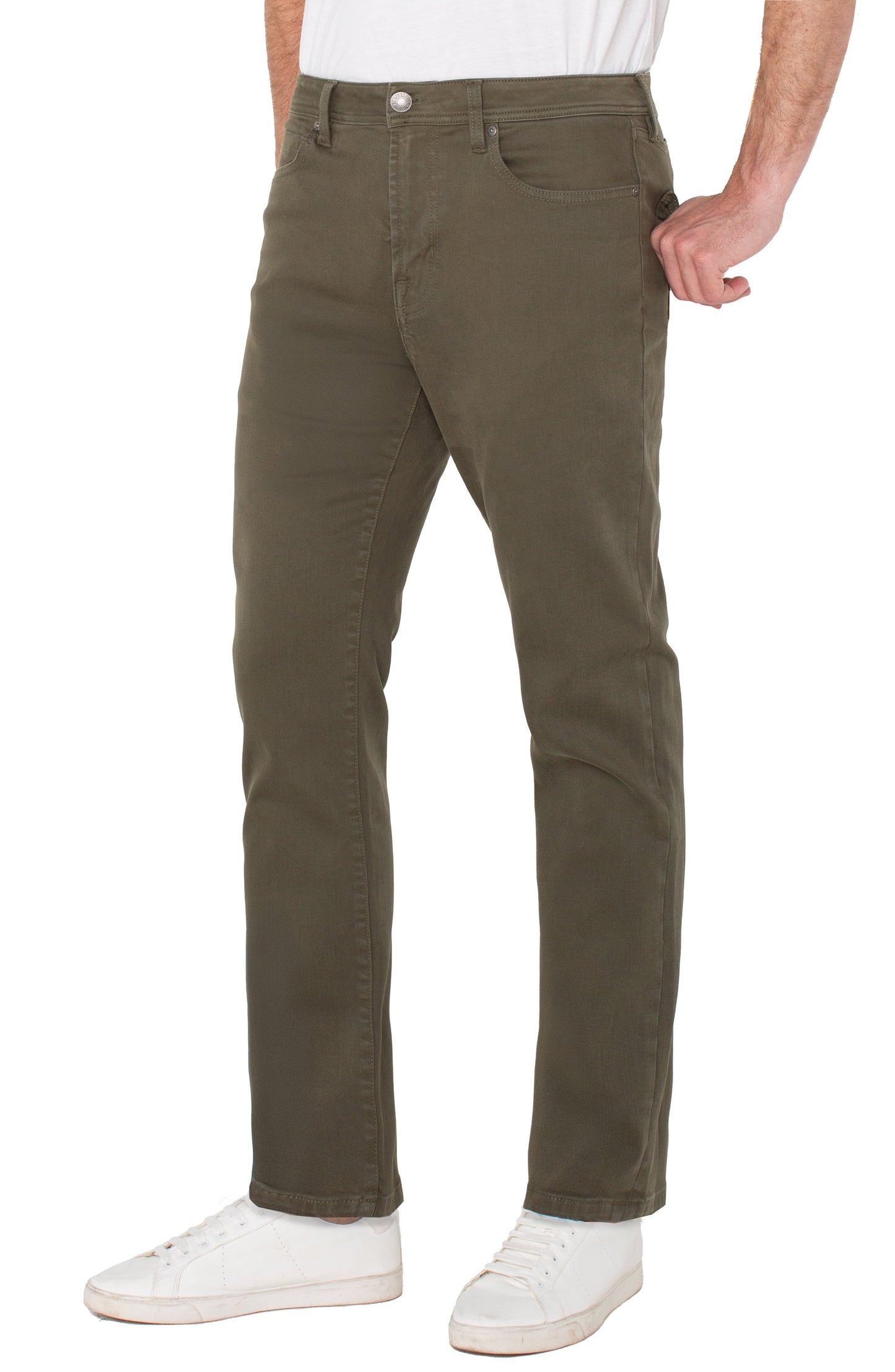 Kingston Modern Straight Leg - Olive Night