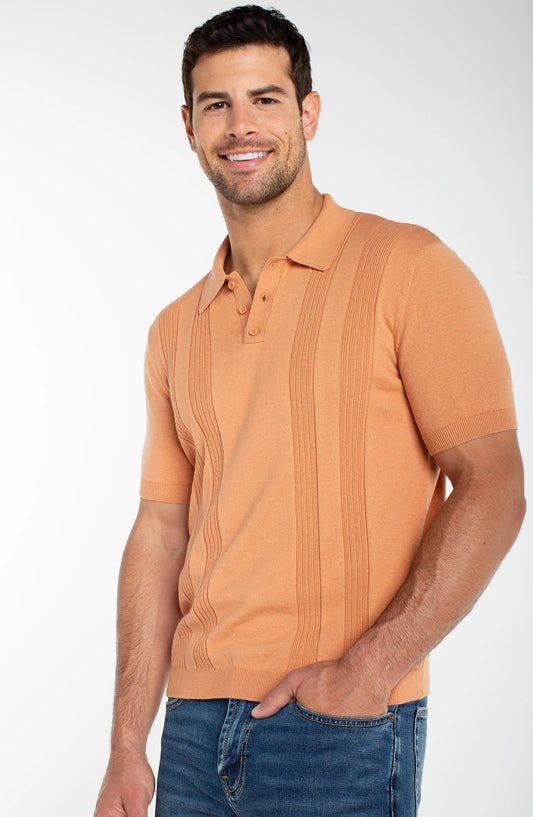 Liverpool Los Angeles | Sweater Knit Polo | Clay