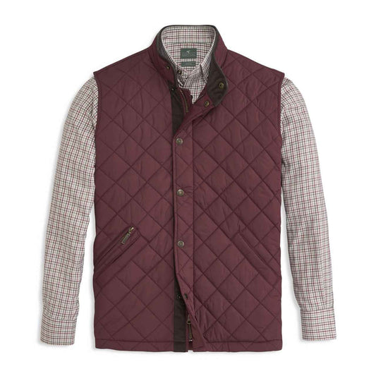 Genteal | Northpoint Quilted Vest | Mahogany