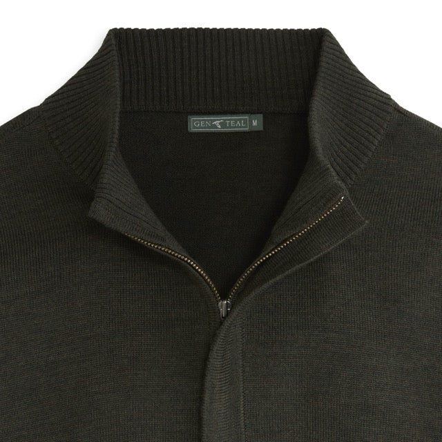 GenTeal | Regent 1/4 Zip Sweater  | Rifle Green