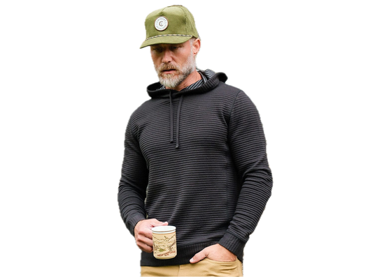 Criquet | Quilted Hooded Sweatshirt | Black Key
