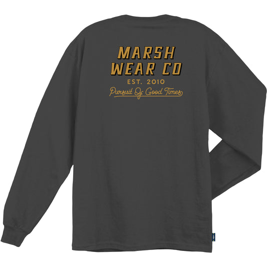 Marsh Pursuit Long Sleeve Tee- Ash