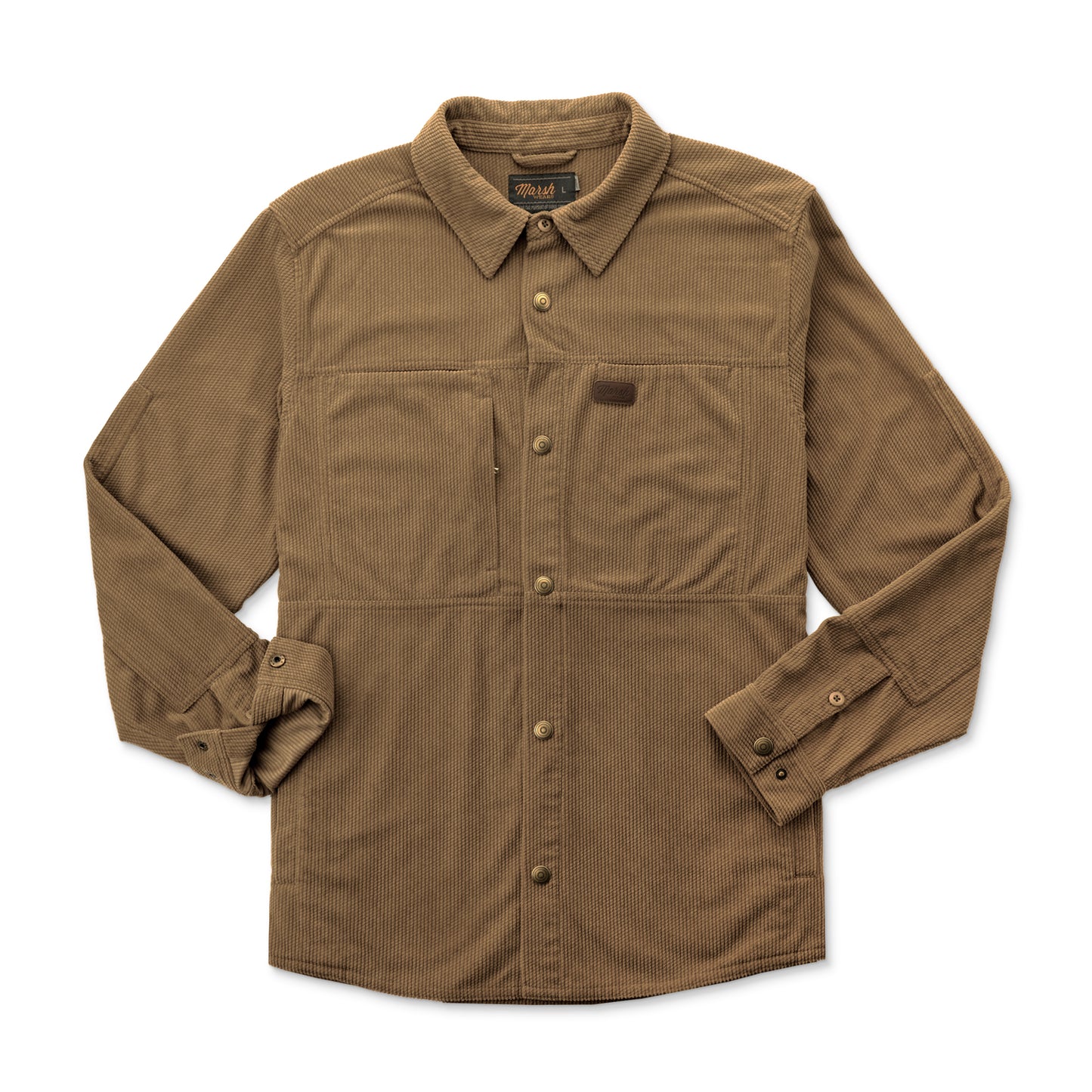 Marsh Delano Cord Shacket - Malt Ball