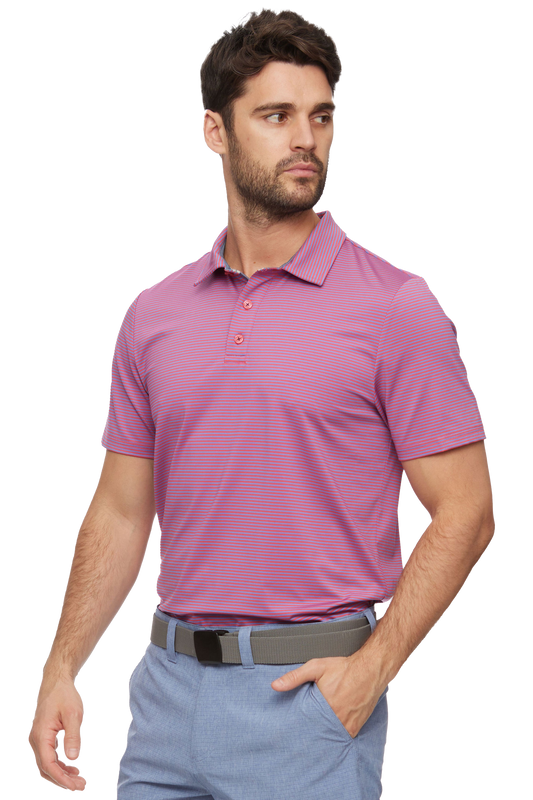 Flag and Anthem Naples Performance Polo - Red/Blue