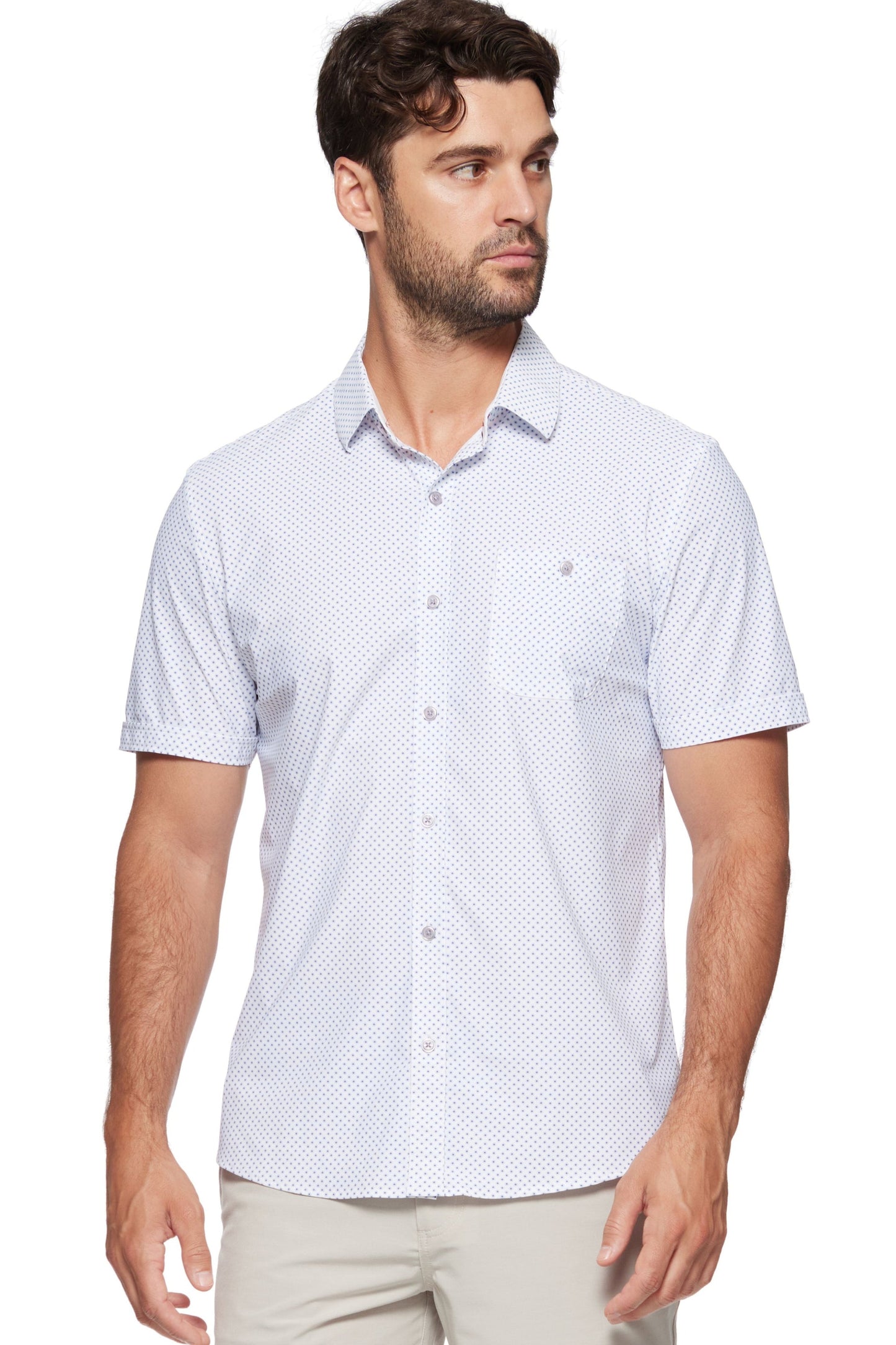 Flag and Anthem Ripley Performance Shirt - Geo Print