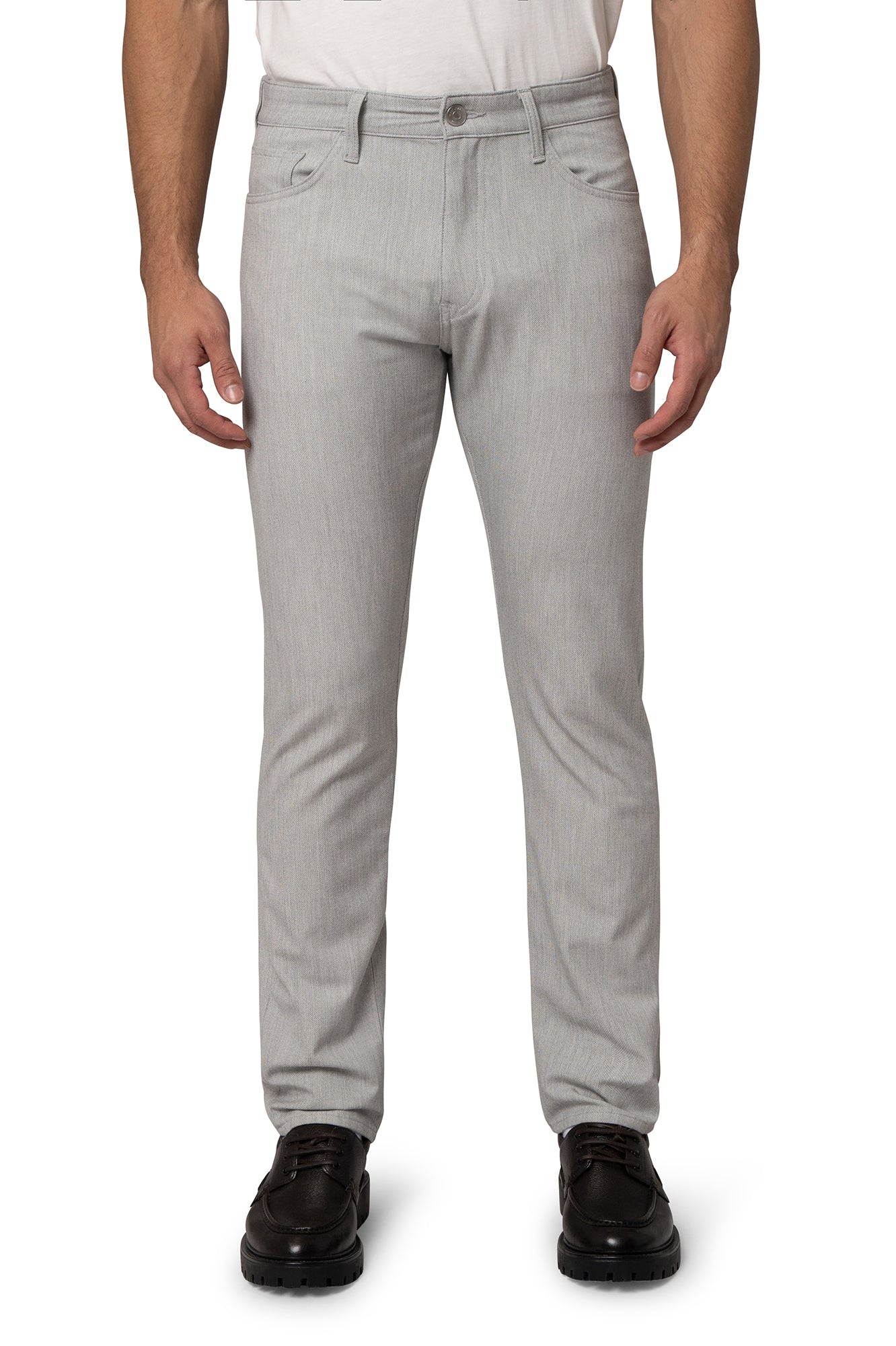 Mavi | Will Pleated Chino | Pewter Fancy