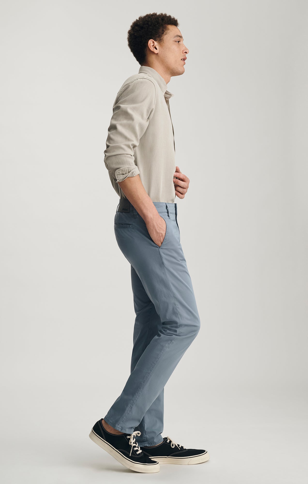 Mavi | Milton Slim Straight Chino | Steel City Smart