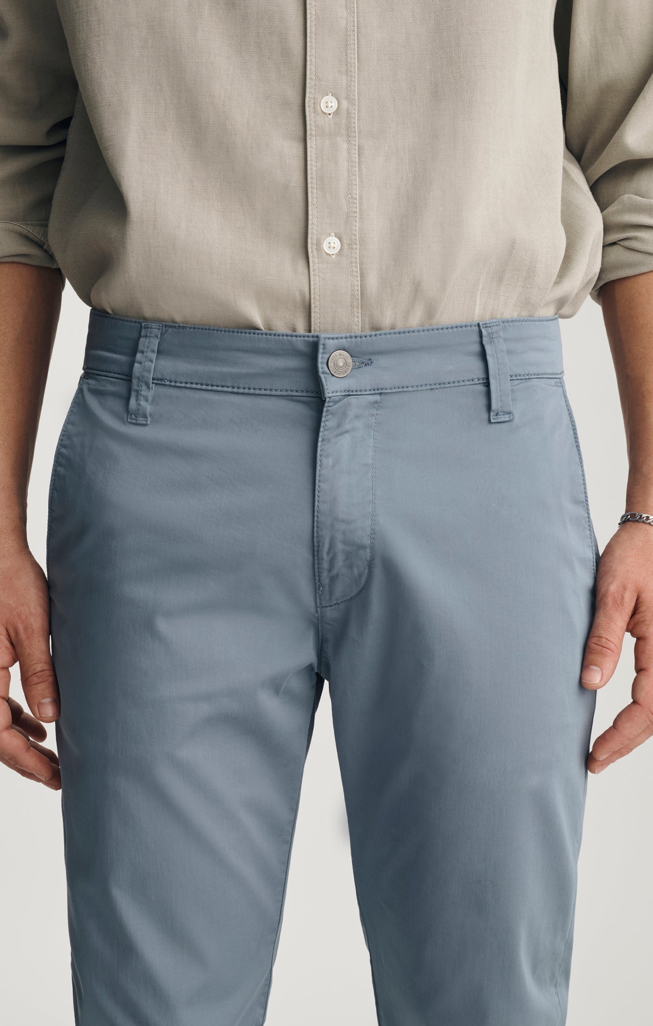 Mavi | Milton Slim Straight Chino | Steel City Smart
